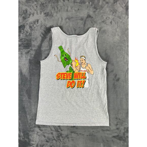 NELK Boys "Steve Will Do It!" Tank Top Gray Size Small Funny Graphic Full Send - Picture 1 of 6